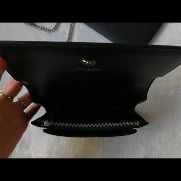 Saint Laurent Paris Sunset Croc Shoulder Bag - Picture 5 of 6